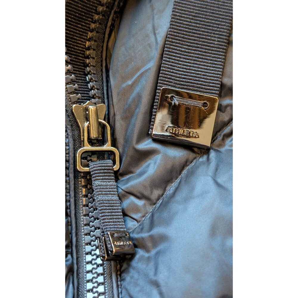 Athleta Banner Peak Quilted Jacket XL Women's Puffer Goose Down Dark Blue - Picture 5 of 10